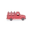 Menica Rustic Cast Iron Red Truck Decor