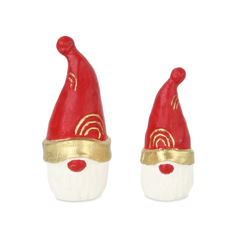 Santa Gnome Cast Iron Table Decor - Large