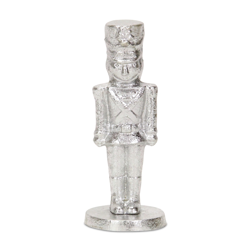 Clara Silver Cast Iron Nutcracker Figurine - Large