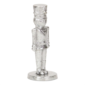 Clara Silver Cast Iron Nutcracker Figurine - Large