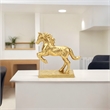 Balik Golden Cast Iron Rearing Horse
