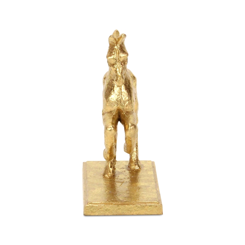 Balik Golden Cast Iron Rearing Horse