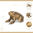 Verdor Golden Frog Cast Iron Decor