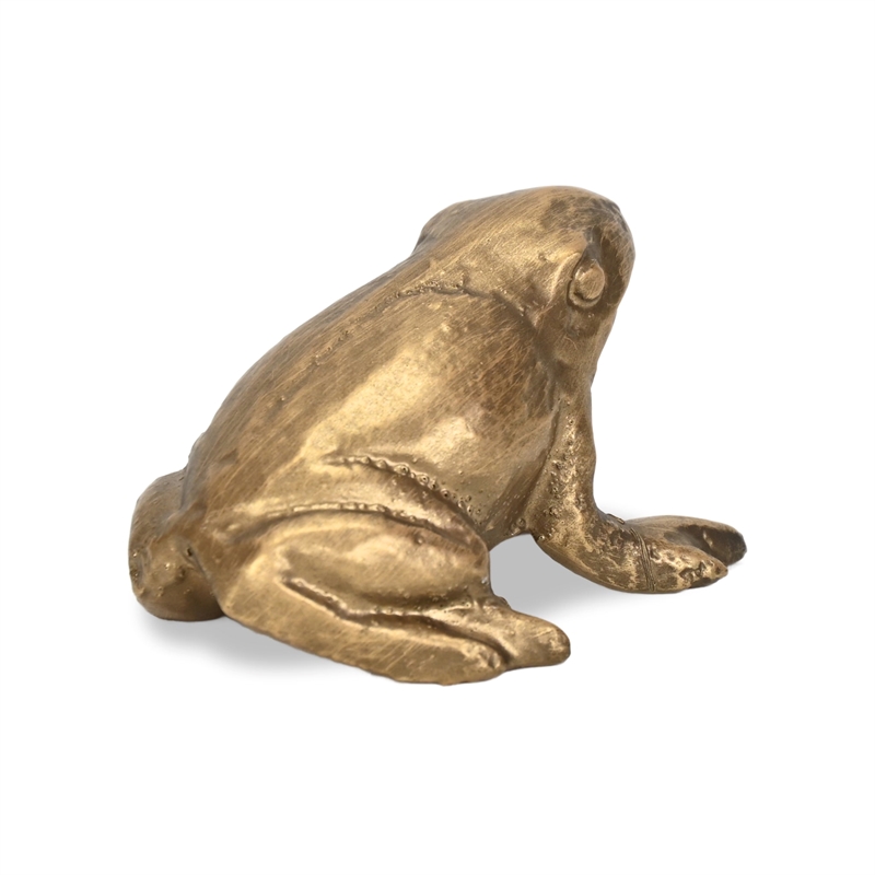 Verdor Golden Frog Cast Iron Decor