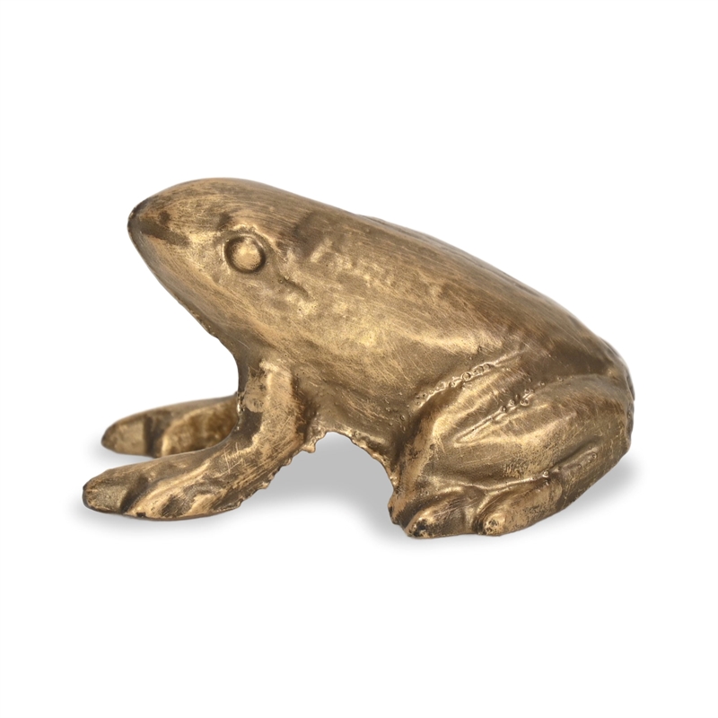 Verdor Golden Frog Cast Iron Decor