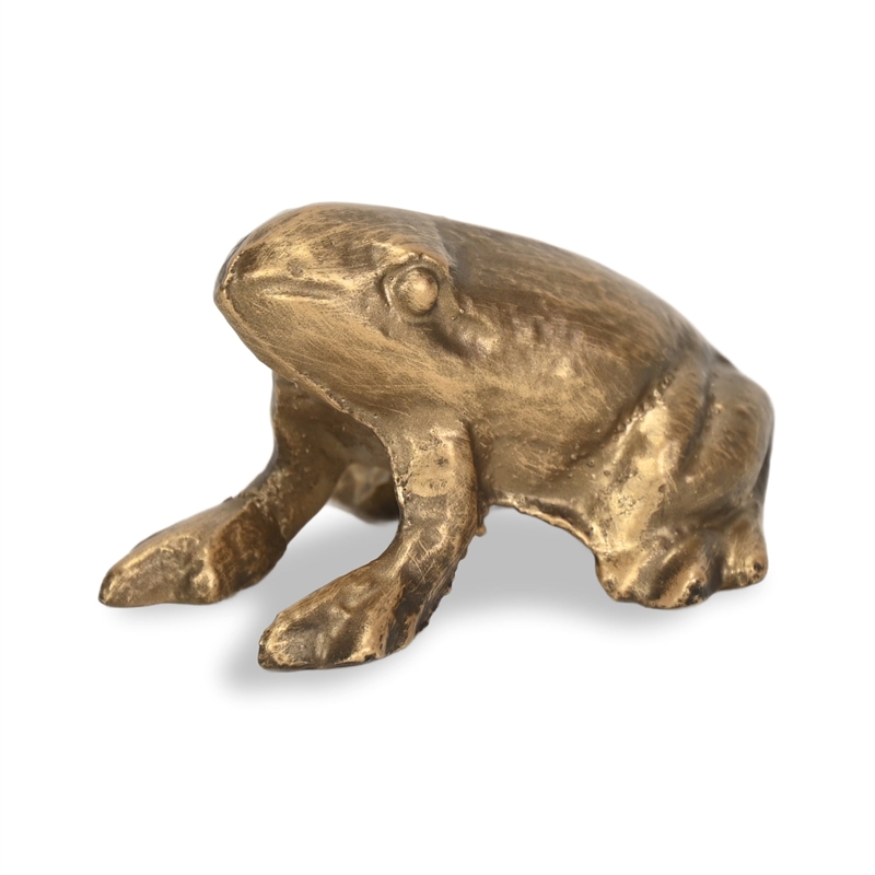 Verdor Golden Frog Cast Iron Decor