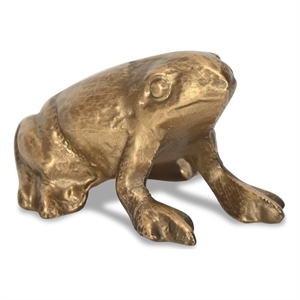 Verdor Golden Frog Cast Iron Decor