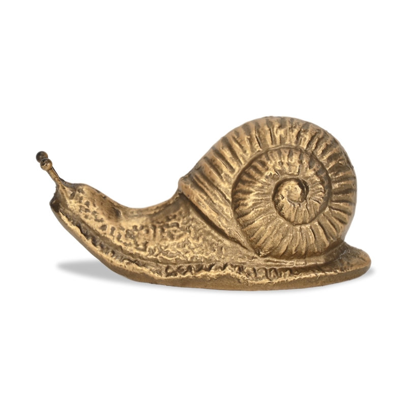 Verdor Golden Snail Cast Iron Decor