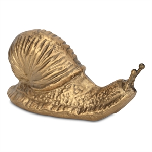 Verdor Golden Snail Cast Iron Decor