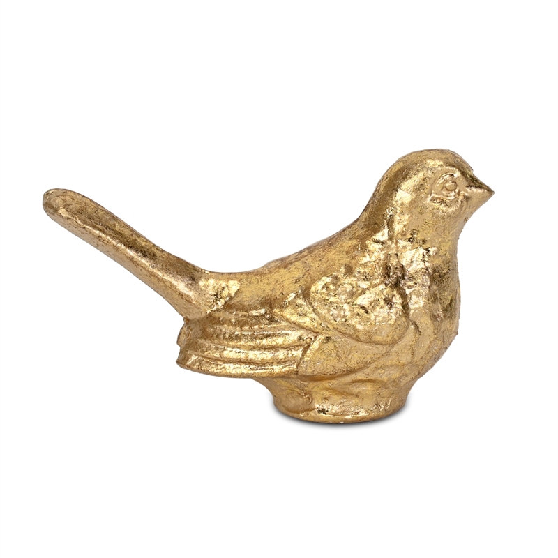 Verdor Golden Swallow Bird Cast Iron Decor