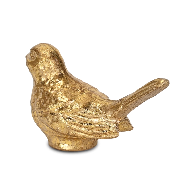 Verdor Golden Swallow Bird Cast Iron Decor