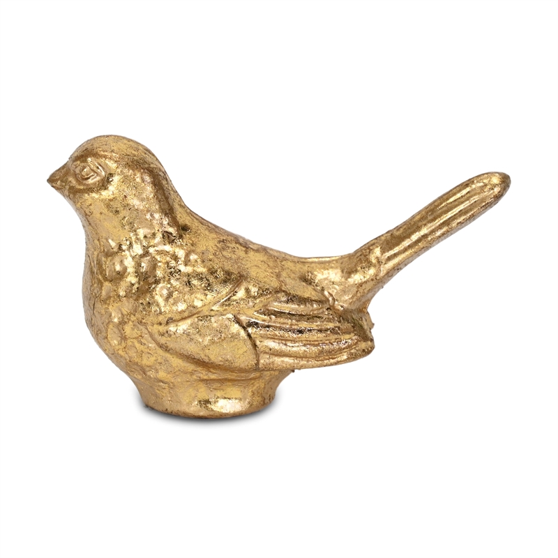 Verdor Golden Swallow Bird Cast Iron Decor