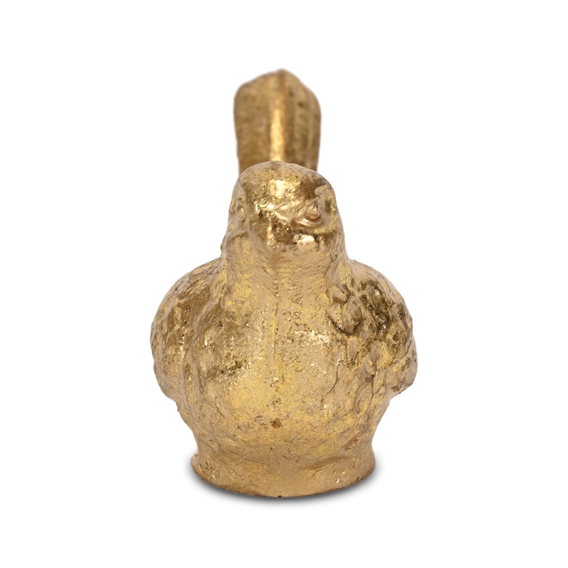Verdor Golden Swallow Bird Cast Iron Decor