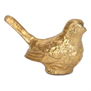 Verdor Golden Swallow Bird Cast Iron Decor