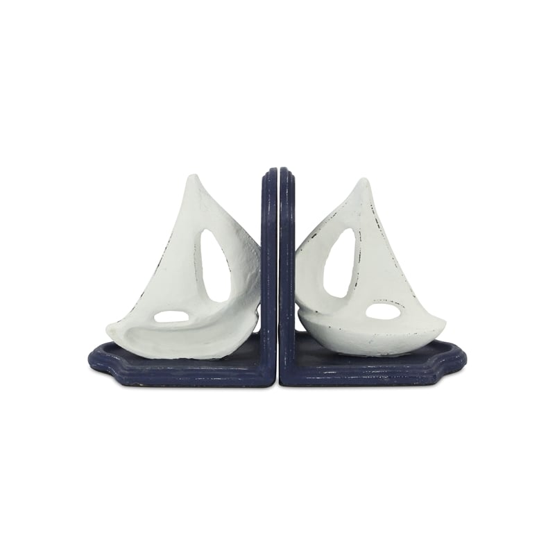 Ceili Cast Iron Sail Boat Bookends