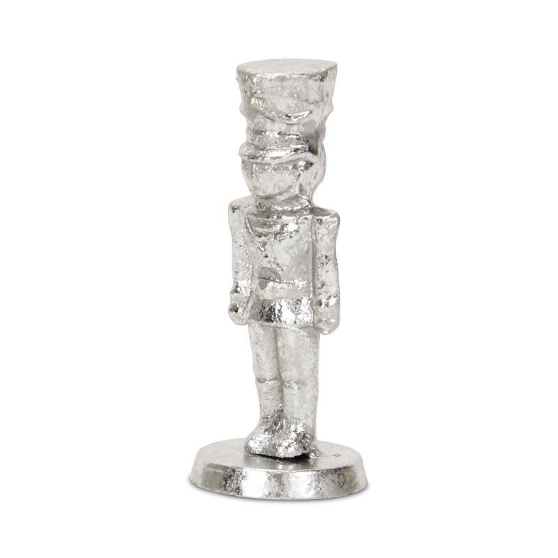 Clara Silver Cast Iron Nutcracker Figurine - Small