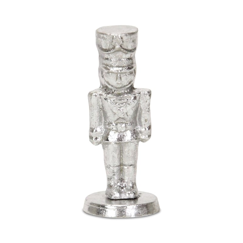 Clara Silver Cast Iron Nutcracker Figurine - Small