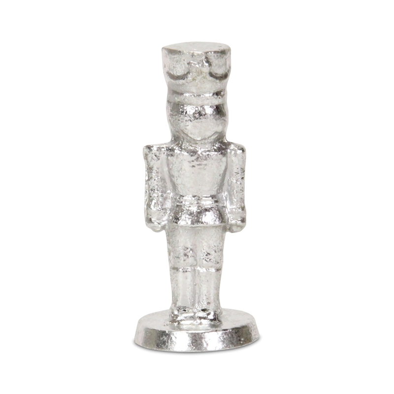 Clara Silver Cast Iron Nutcracker Figurine - Small