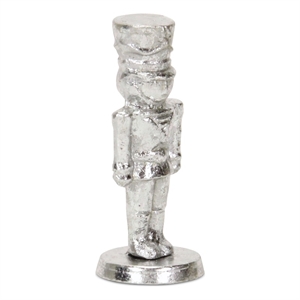 Clara Silver Cast Iron Nutcracker Figurine - Small