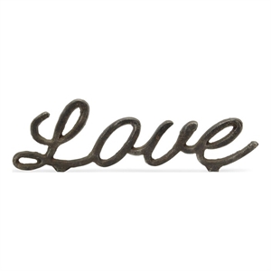 Amara Cast Iron Table Decor - Love