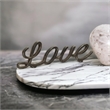 Amara Cast Iron Table Decor - Love