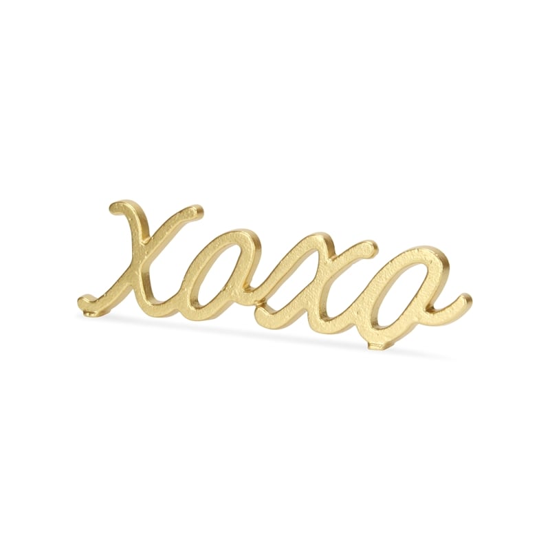 Milena Cast Iron Gold Finish Table Decor - XOXO