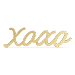 Milena Cast Iron Gold Finish Table Decor - XOXO