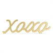 Milena Cast Iron Gold Finish Table Decor - XOXO
