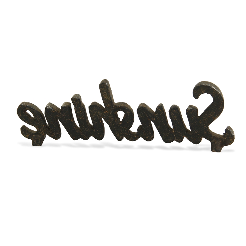 Norah Cast Iron Table Decor - Sunshine