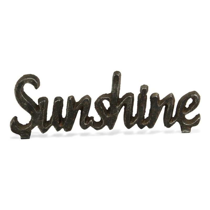 Norah Cast Iron Table Decor - Sunshine