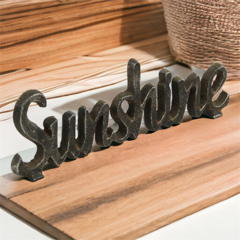 Norah Cast Iron Table Decor - Sunshine