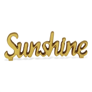 Norah Cast Iron Gold Finish Table Decor - Sunshine