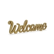 Ingrid Elegant Cast Iron Gold Table Decor - Welcome