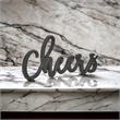 Steffen Cast Iron Cheers Table Decor - Black
