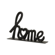 Roven Cast Iron Calligraphic Home Table Decor - Black