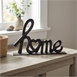Roven Cast Iron Calligraphic Home Table Decor - Black