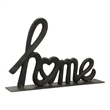 Roven Cast Iron Calligraphic Home Table Decor - Black