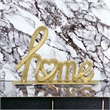 Roven Cast Iron Calligraphic Home Table Decor - Gold