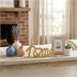 Roven Cast Iron Calligraphic Home Table Decor - Gold