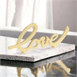 Roven Cast Iron Calligraphic Love Table Decor