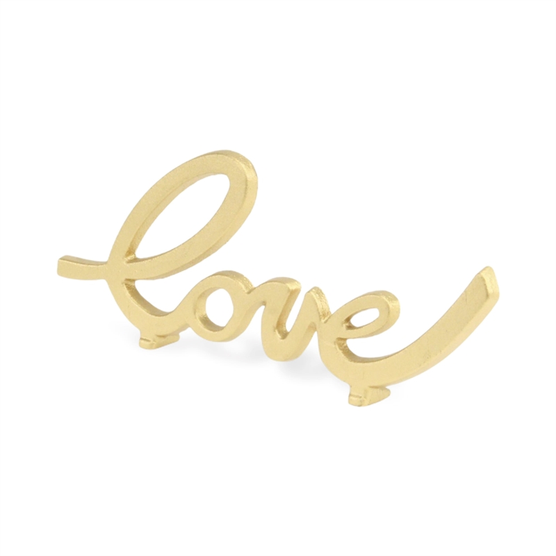 Roven Cast Iron Calligraphic Love Table Decor