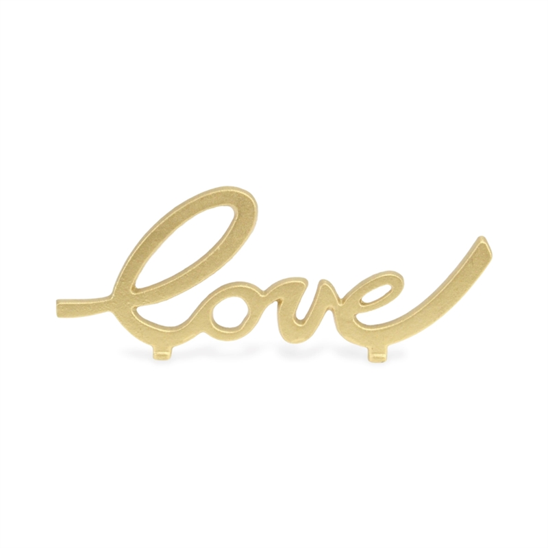 Roven Cast Iron Calligraphic Love Table Decor
