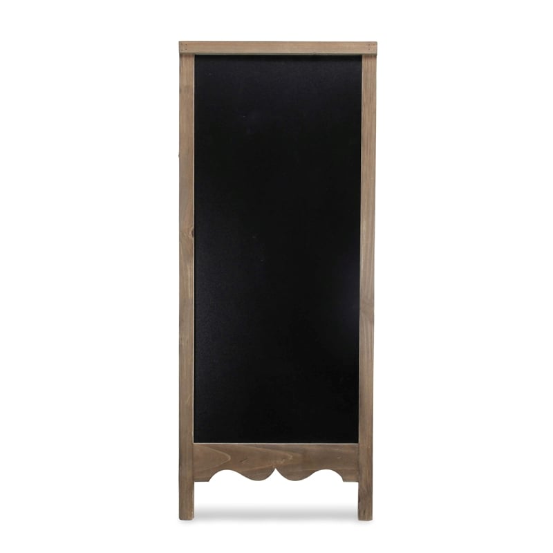 Maeve Wood Frame Floor Standing Double Sided Chalkboard
