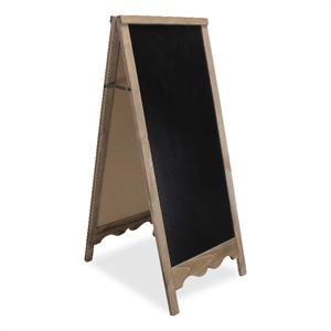 Maeve Wood Frame Floor Standing Double Sided Chalkboard