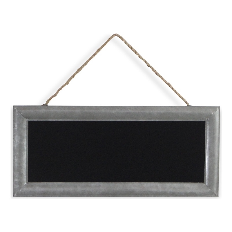 Isaiah Galvanized Framed Hanging Chalkboard