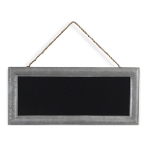 Isaiah Galvanized Framed Hanging Chalkboard