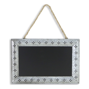 Thirza Patterened Galvanized Frame Hanging Chalkboard