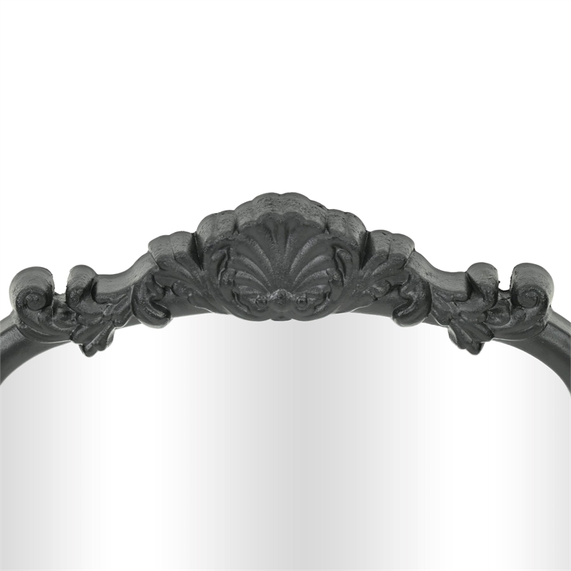 Briseis 11.75 Inch Rectangular Table Mirror - Black