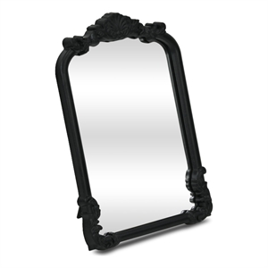 Briseis 11.75 Inch Rectangular Table Mirror - Black
