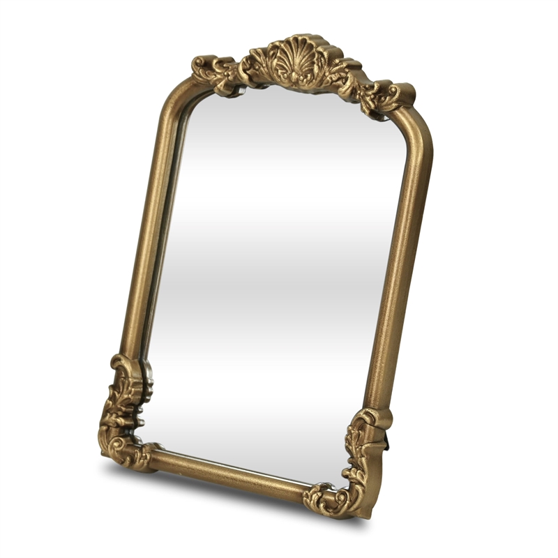 Briseis 11.75 Inch Rectangular Table Mirror - Gold